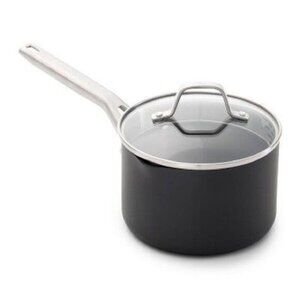 Calphalon Classic Nonstick Sauce Pan with Cover, 2.5 quart, Black NEW